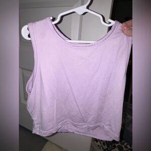 Crop activewear tank top size medium